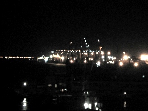 Suez Canal by night