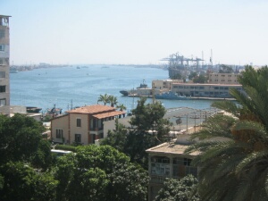 Suez Canal from my balcony