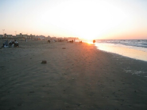 Port Said beach - sunset