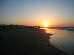 Port Said beach - sunset