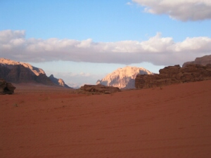 red sand dune